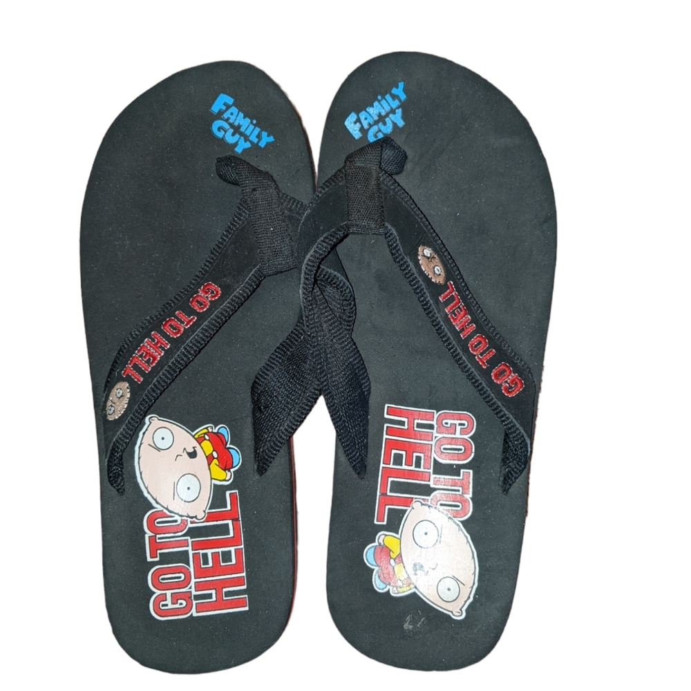 Family Guy Flip flops in women's size 8